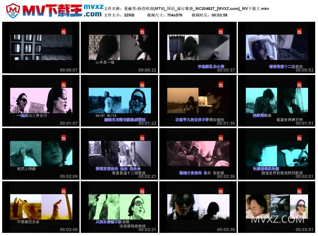 董赫男-热烈欢迎(MTV)_国语_流行歌曲_MC204827